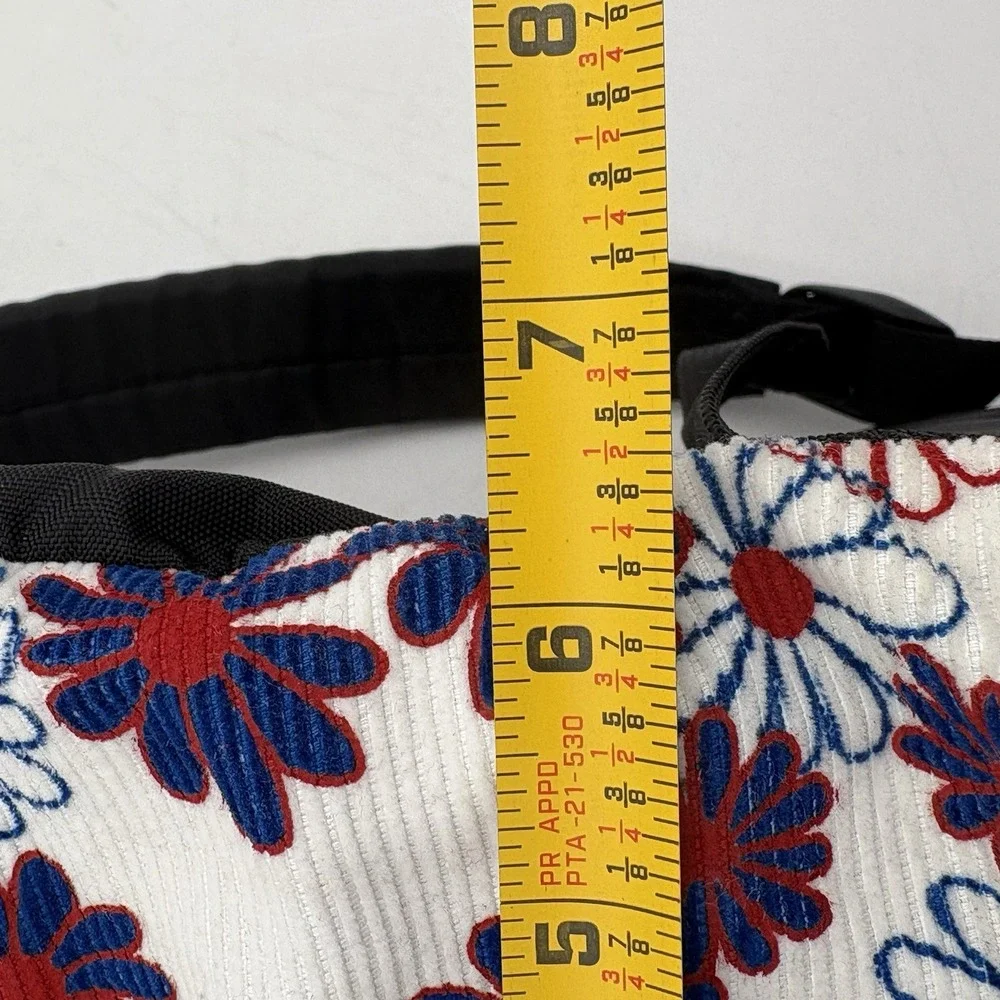 VTG Rare! JanSport Backpack Book Bag Corduroy Floral Flower Print School 80s 90s